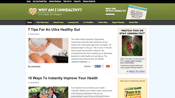 Profitable Blog WhyAmIUnhealthy.com